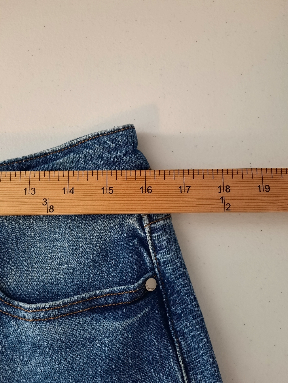 Quince Bella High Rise Stretch Barrel Jeans in Atlantic Blue size 30 - Picture 10 of 15